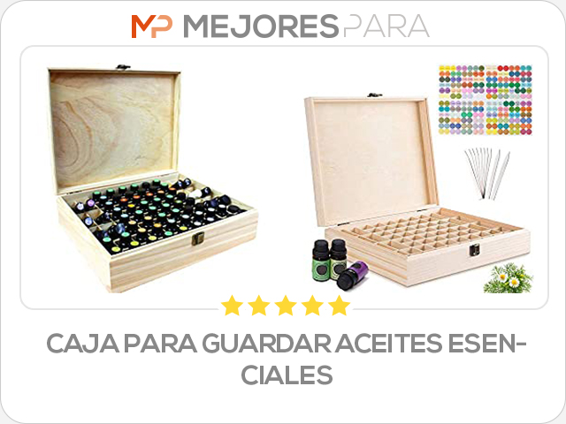 caja para guardar aceites esenciales