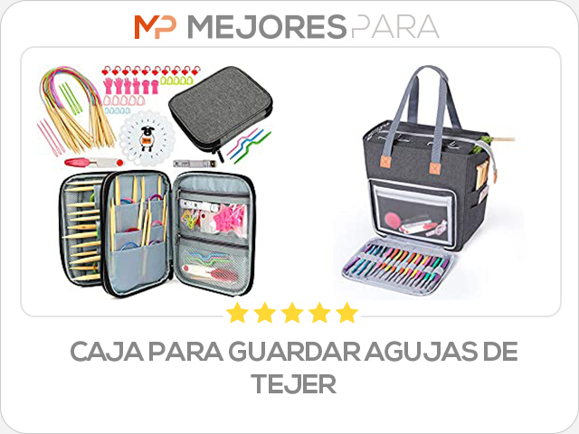 caja para guardar agujas de tejer