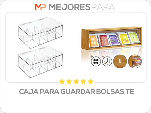 caja para guardar bolsas te