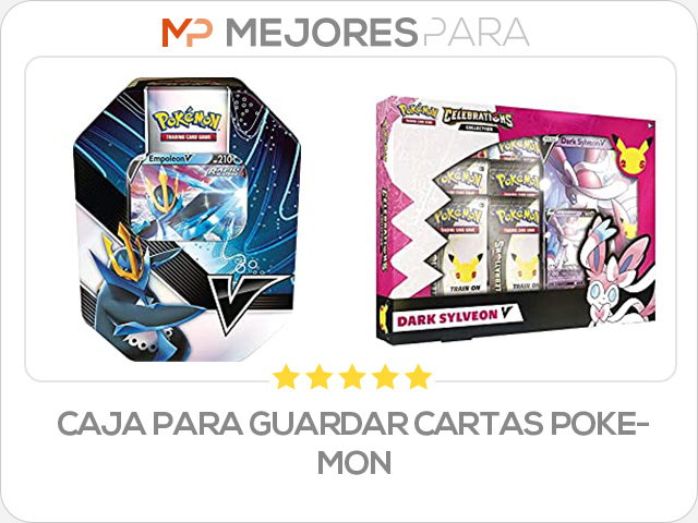 caja para guardar cartas pokemon