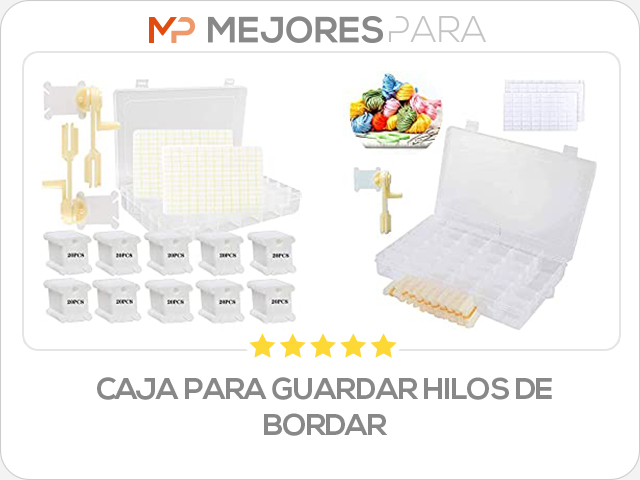 caja para guardar hilos de bordar