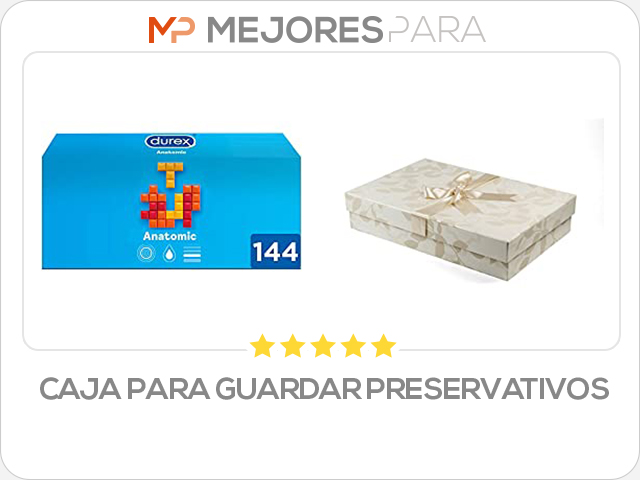 caja para guardar preservativos