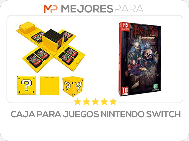 caja para juegos nintendo switch