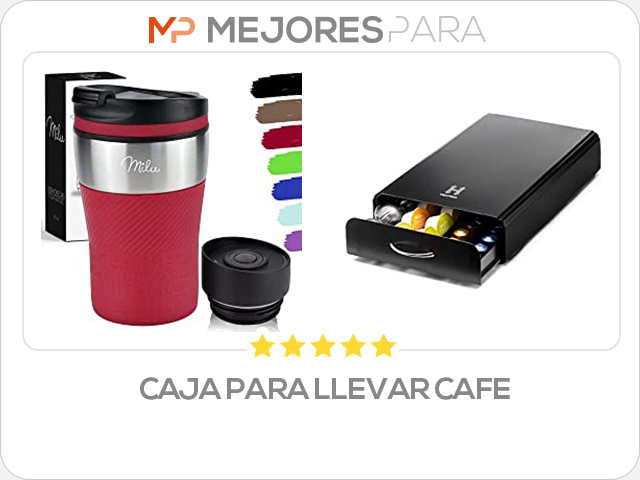 caja para llevar cafe