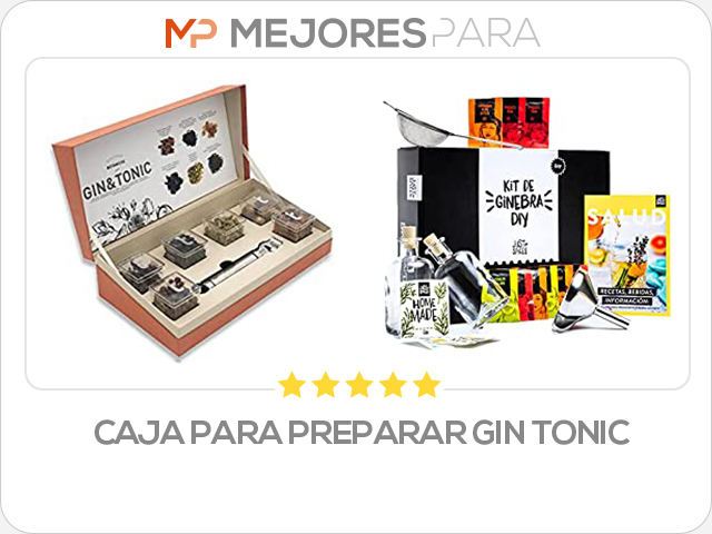 caja para preparar gin tonic