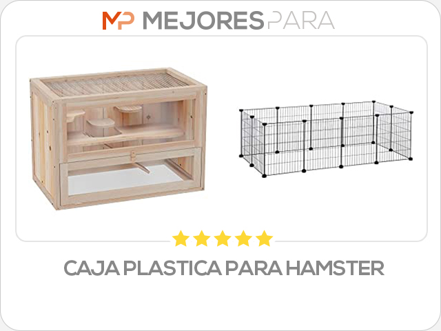 caja plastica para hamster