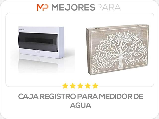 caja registro para medidor de agua