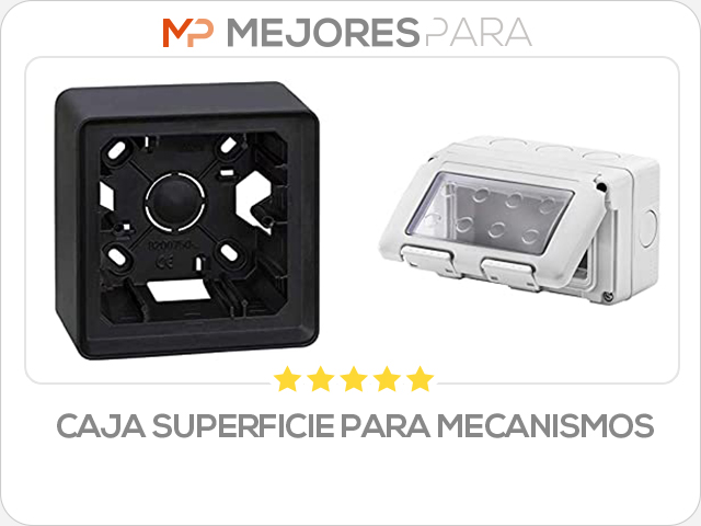 caja superficie para mecanismos