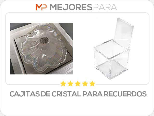 cajitas de cristal para recuerdos