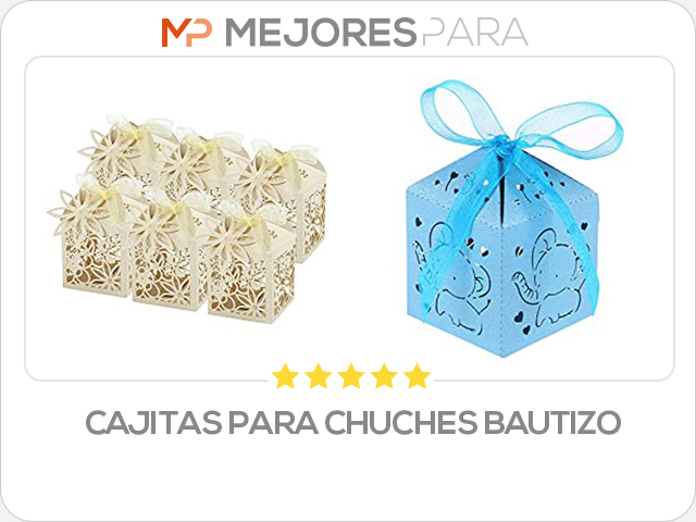 cajitas para chuches bautizo