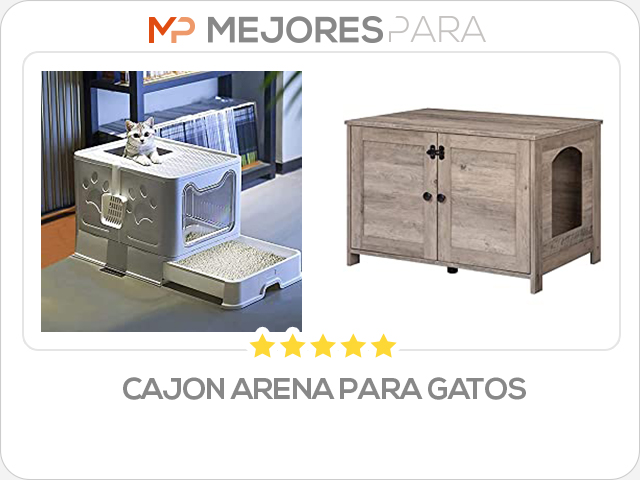 cajon arena para gatos