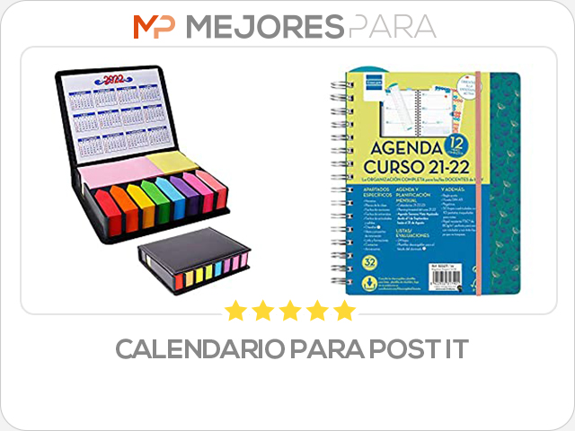 calendario para post it