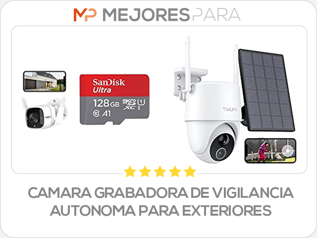 camara grabadora de vigilancia autonoma para exteriores