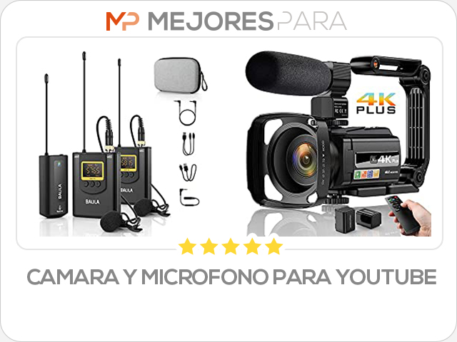 camara y microfono para youtube