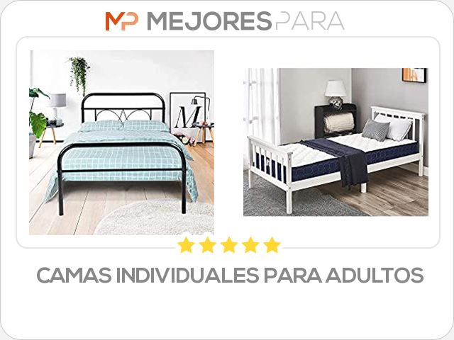 camas individuales para adultos