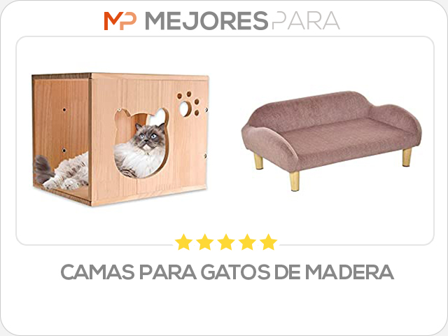 camas para gatos de madera