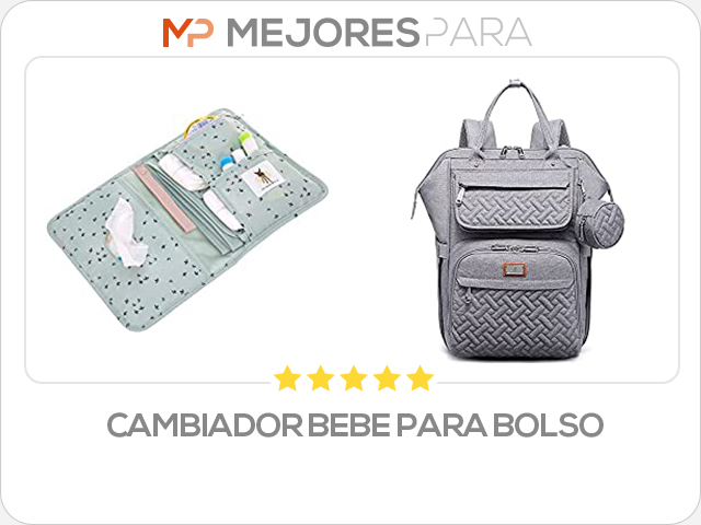 cambiador bebe para bolso