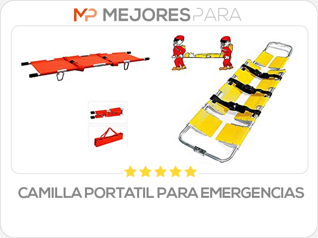 camilla portatil para emergencias