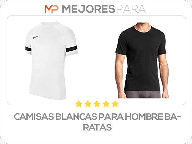 camisas blancas para hombre baratas