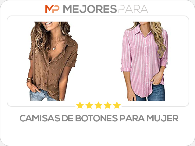 camisas de botones para mujer