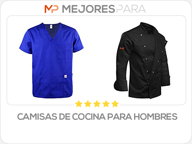 camisas de cocina para hombres