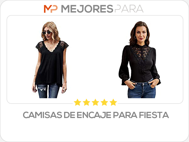 camisas de encaje para fiesta