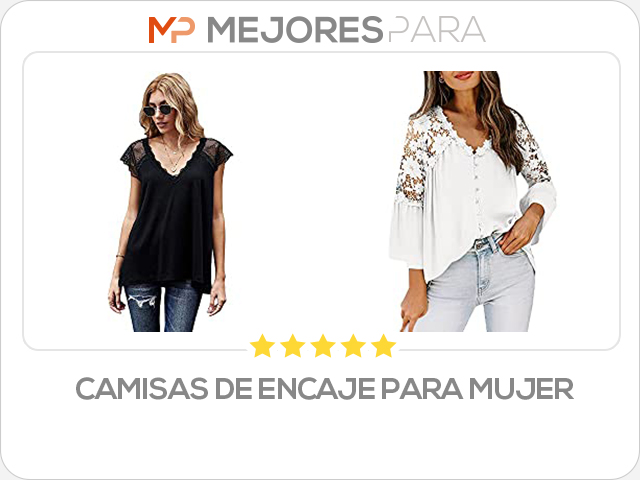 camisas de encaje para mujer