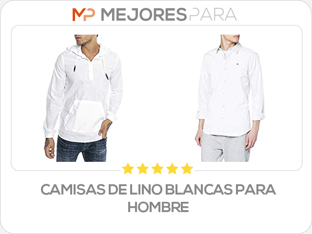 camisas de lino blancas para hombre