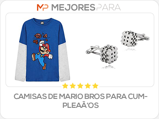 camisas de mario bros para cumpleaños