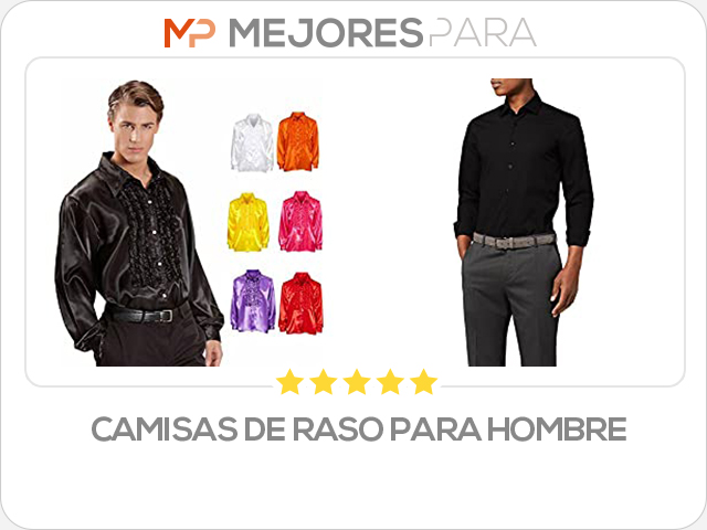 camisas de raso para hombre