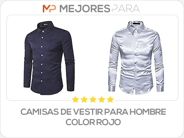 camisas de vestir para hombre color rojo