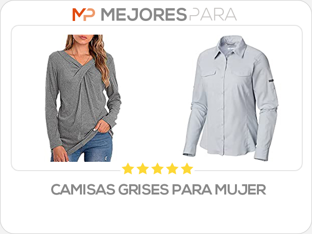 camisas grises para mujer