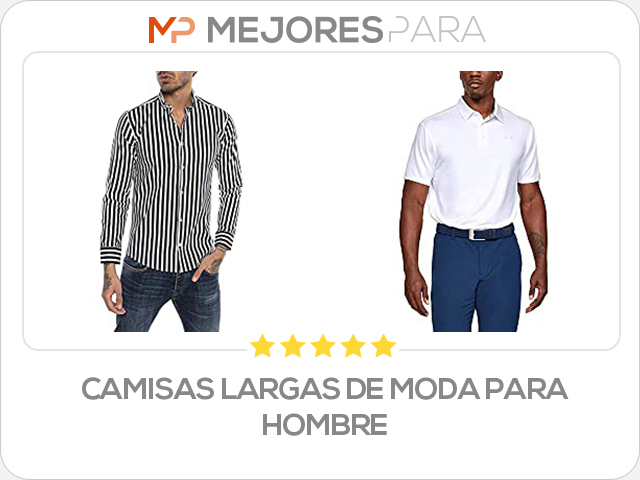 camisas largas de moda para hombre