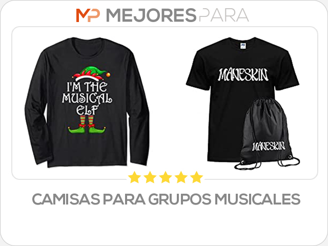 camisas para grupos musicales