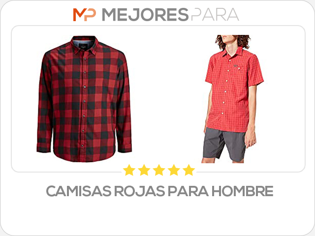 camisas rojas para hombre