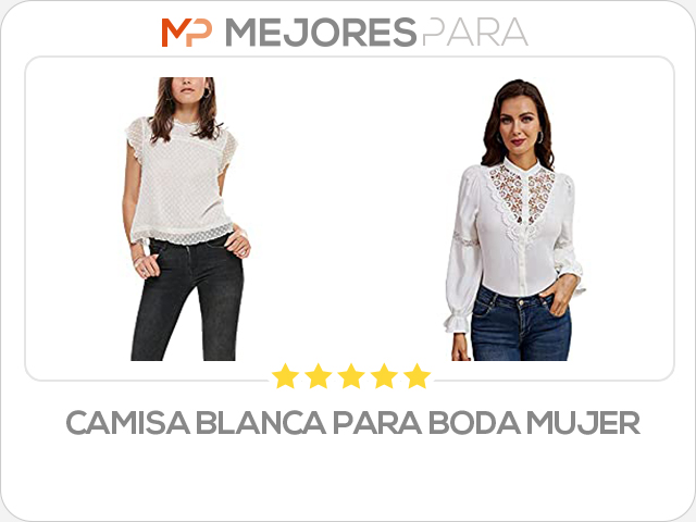 camisa blanca para boda mujer