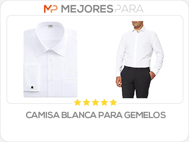 camisa blanca para gemelos