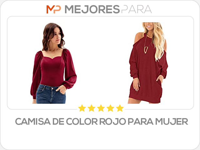 camisa de color rojo para mujer