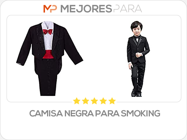 camisa negra para smoking