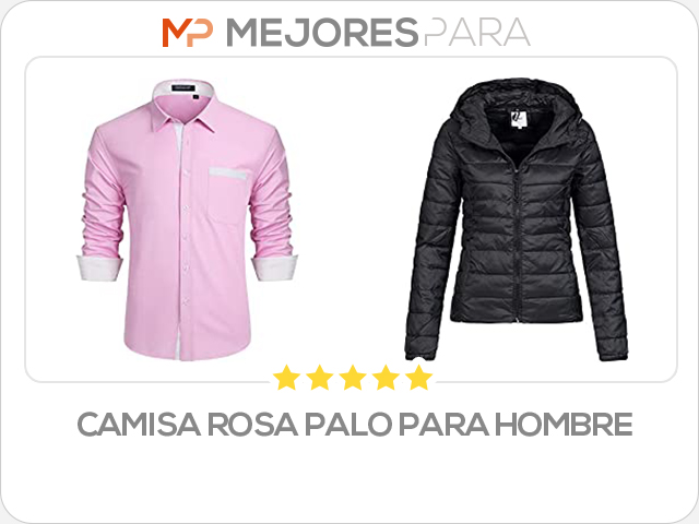 camisa rosa palo para hombre