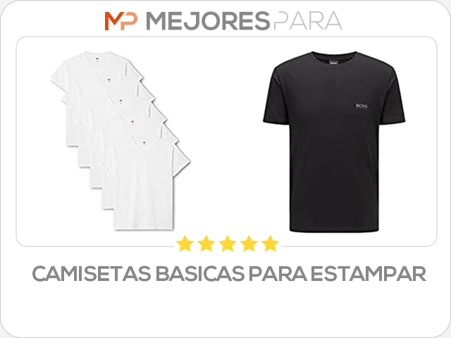 camisetas basicas para estampar