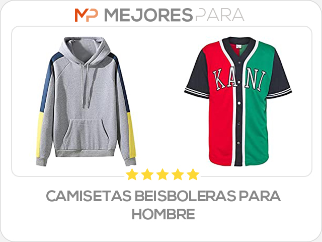 camisetas beisboleras para hombre