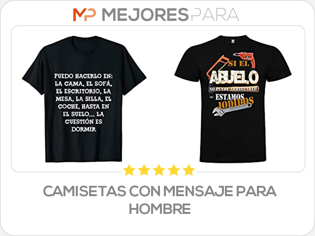 camisetas con mensaje para hombre