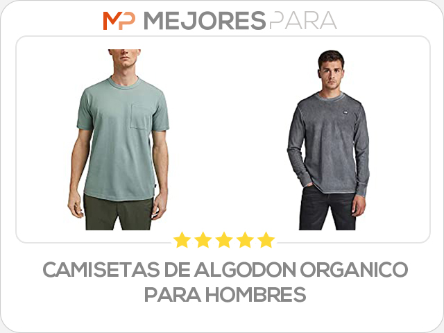 camisetas de algodon organico para hombres