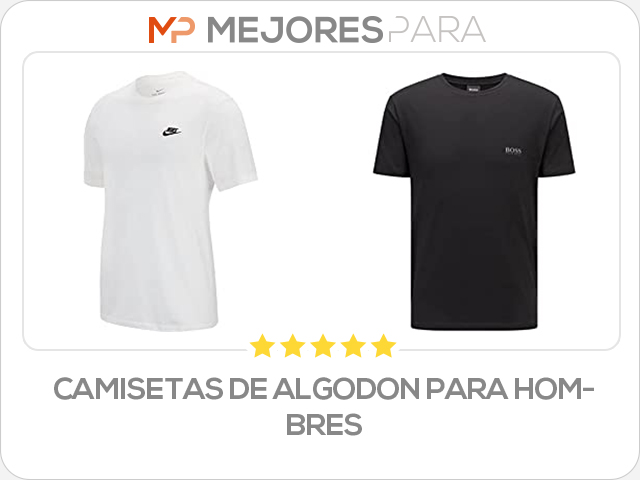 camisetas de algodon para hombres