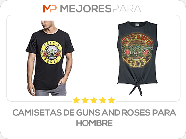 camisetas de guns and roses para hombre