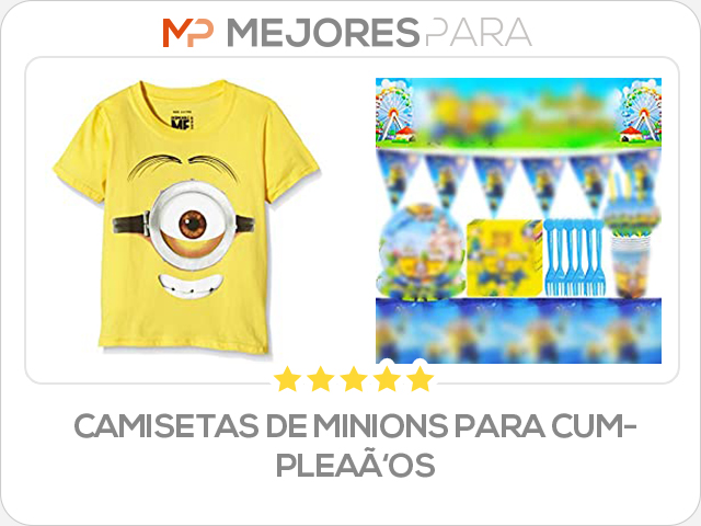 camisetas de minions para cumpleaños