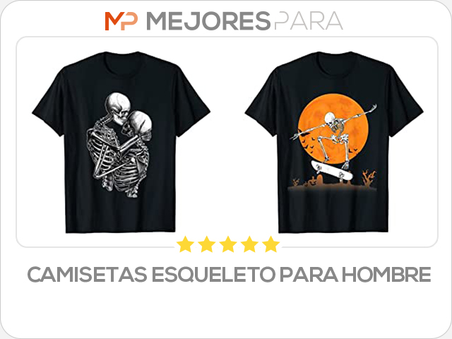 camisetas esqueleto para hombre