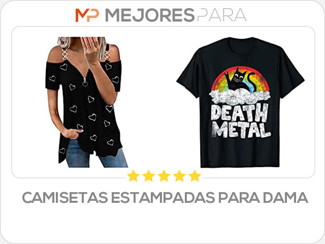 camisetas estampadas para dama