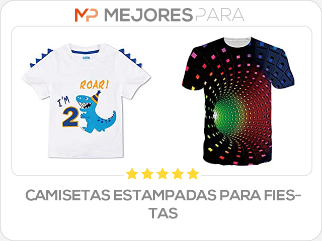 camisetas estampadas para fiestas